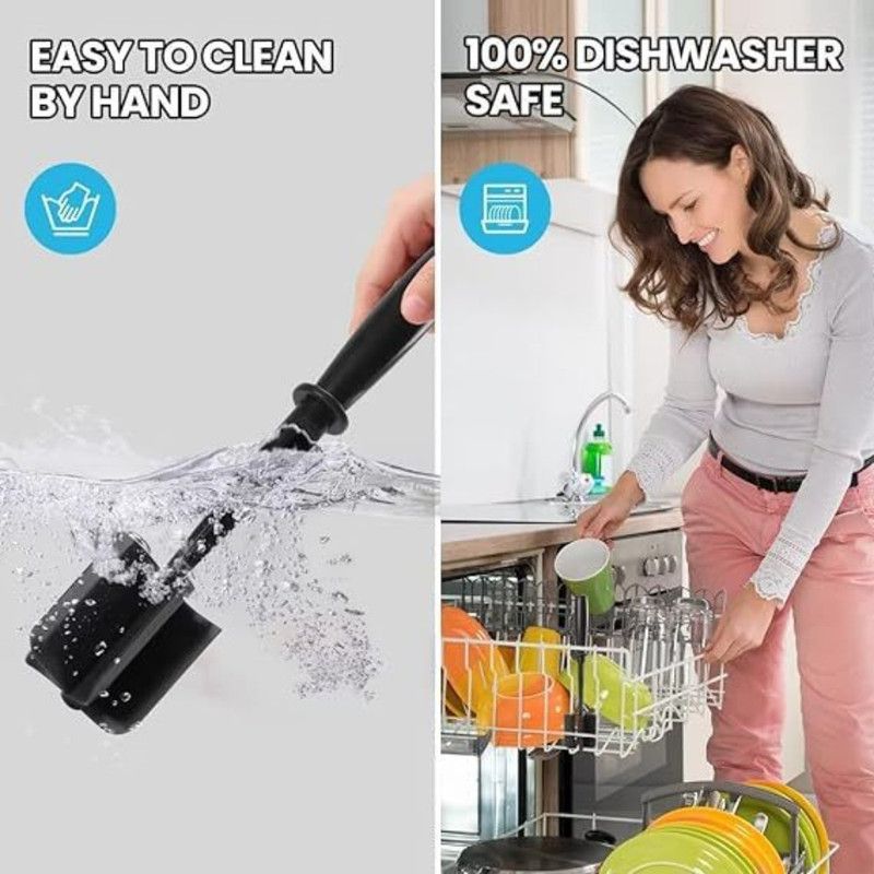 Food Grade Nylon 5-Blade Meat Chopper Spatula, Heat Resistant Non-Stick Ground Beef Masher Multi-Purpose Cooking Tool - Image 5