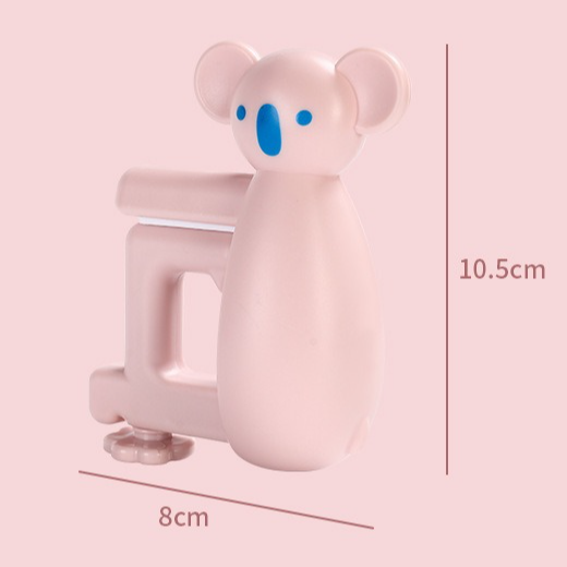 2-Pack Koala Desk Hook, Adjustable Glue-Free Table-Side Bag Hanger, Heavy-Duty Portable Backpack Hook for Students - Gray - Image 6