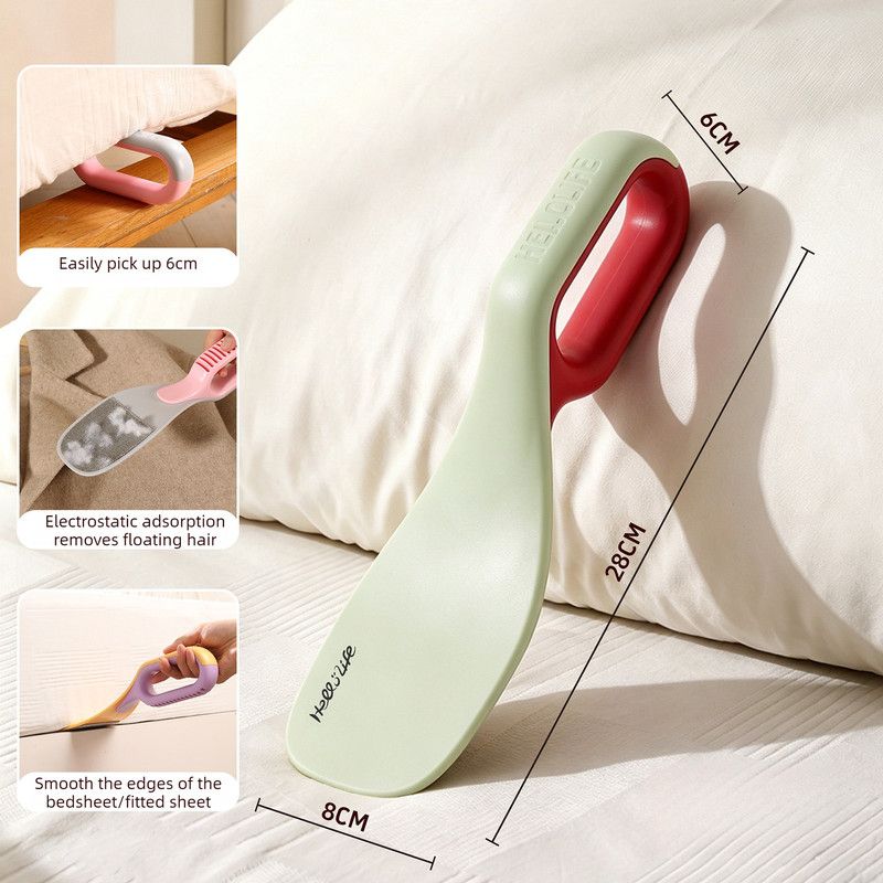Multi-Function Mattress Lifting Tool, Labor-Saving Bed Sheet Tucking Helper, Double-Sided Static Lint Remover Brush—Green - Image 1