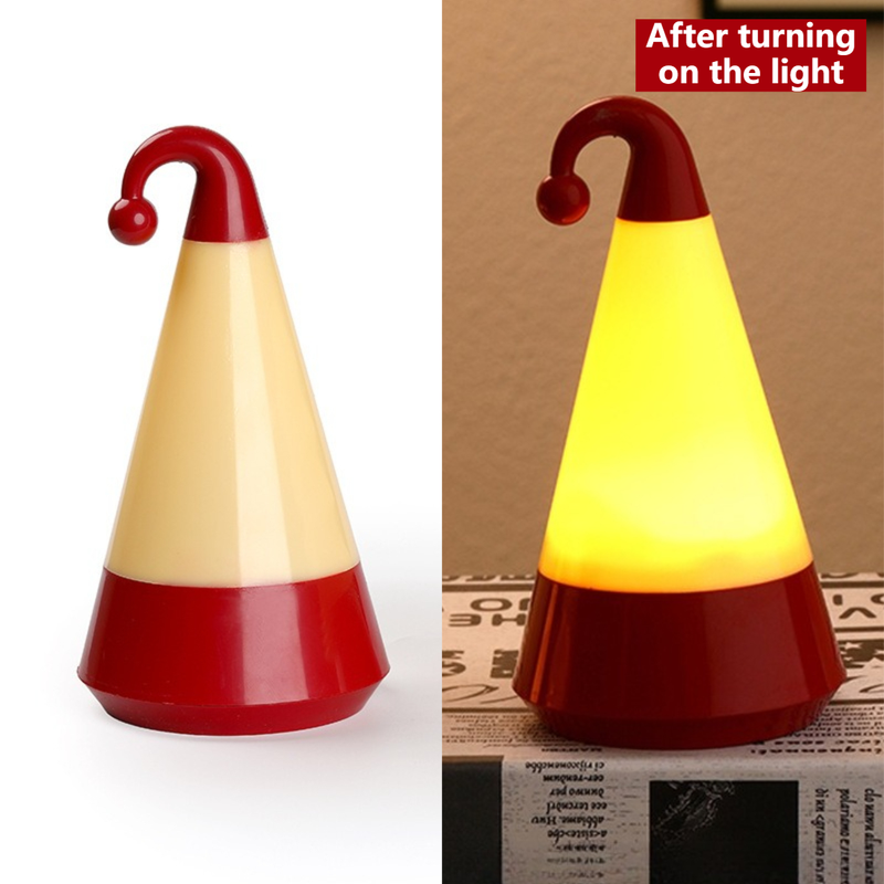 Christmas Hat Shaped LED Night Light, Flicker-Free Warm Lamp Bedroom Decor Christmas Ornament Gift - Image 1