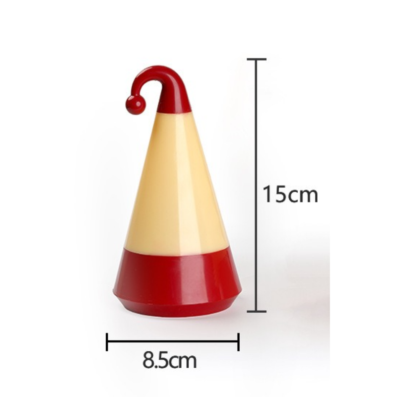 Christmas Hat Shaped LED Night Light, Flicker-Free Warm Lamp Bedroom Decor Christmas Ornament Gift - Image 3