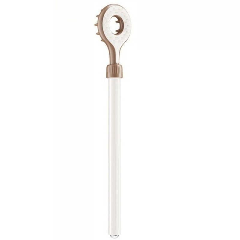 Retractable Double-Sided Back Scratcher, Multi-Function Itch Relief Tool with Ball-Point Massager—Brown - Image 1