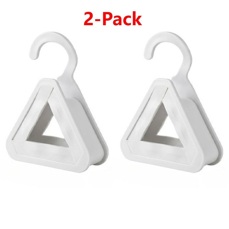 2-Pack - Triangular No-Mark Bag Storage Hooks, Multi-Purpose Anti-Crease Hanger for Handbags, Scarves, and Ties - White - Image 1