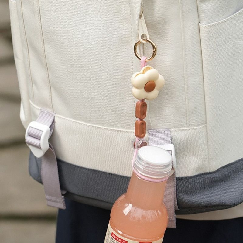 Flower Multi-Purpose Hat Clip 2-Pack, Portable Anti-Lost Cap Holder Hook for Backpacks and Outdoor Travel—Beige - Image 5