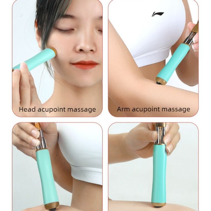 Dual Retractable Back Scratcher, Portable Self-Scratching Tool with Magnetic Massage Roller and Anti-Slip PP Claw—Blue - Image 2