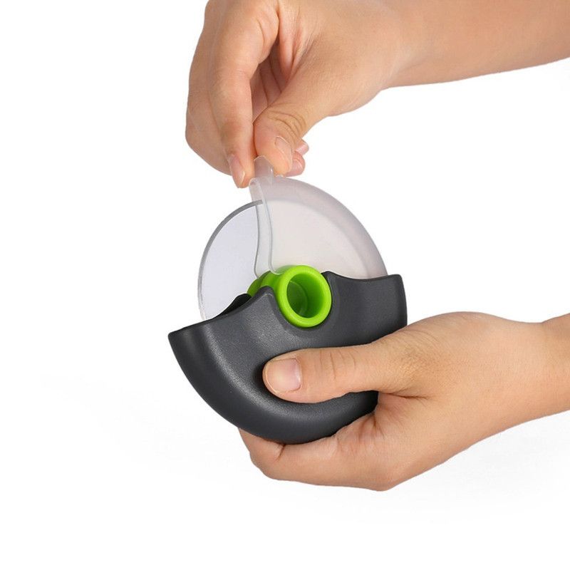 Detachable Stainless Steel Pizza Cutter Wheel with Transparent Protective Cover, Kitchen Baking Slicer Tool—Green - Image 2