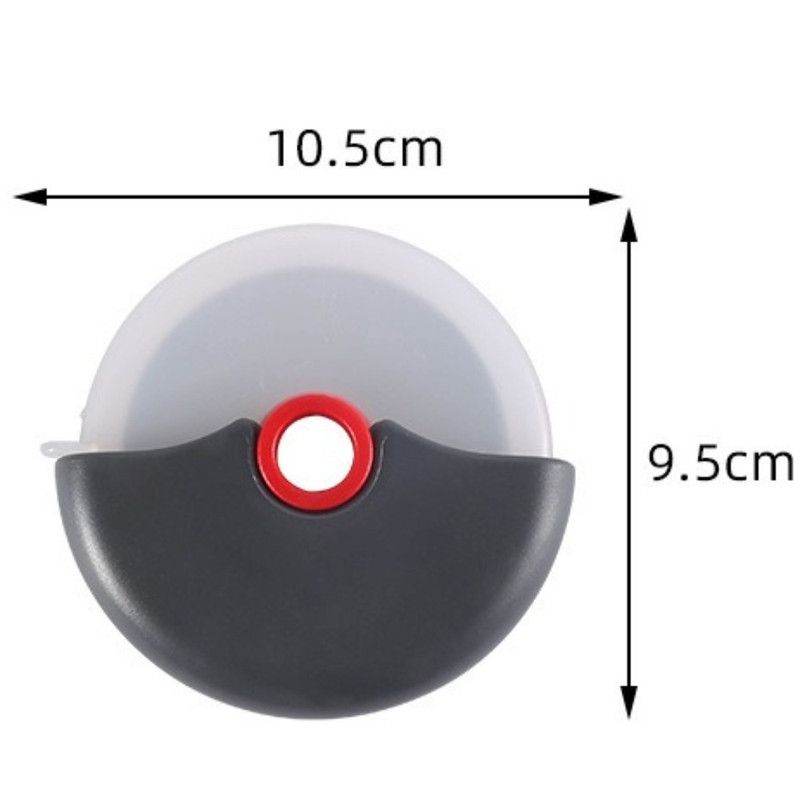 Detachable Stainless Steel Pizza Cutter Wheel with Transparent Protective Cover, Kitchen Baking Slicer Tool—Green - Image 6