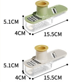 3-in-1 Multi-Functional Stainless Steel Slicer, Shredder, and Grinder—Green - Image 7