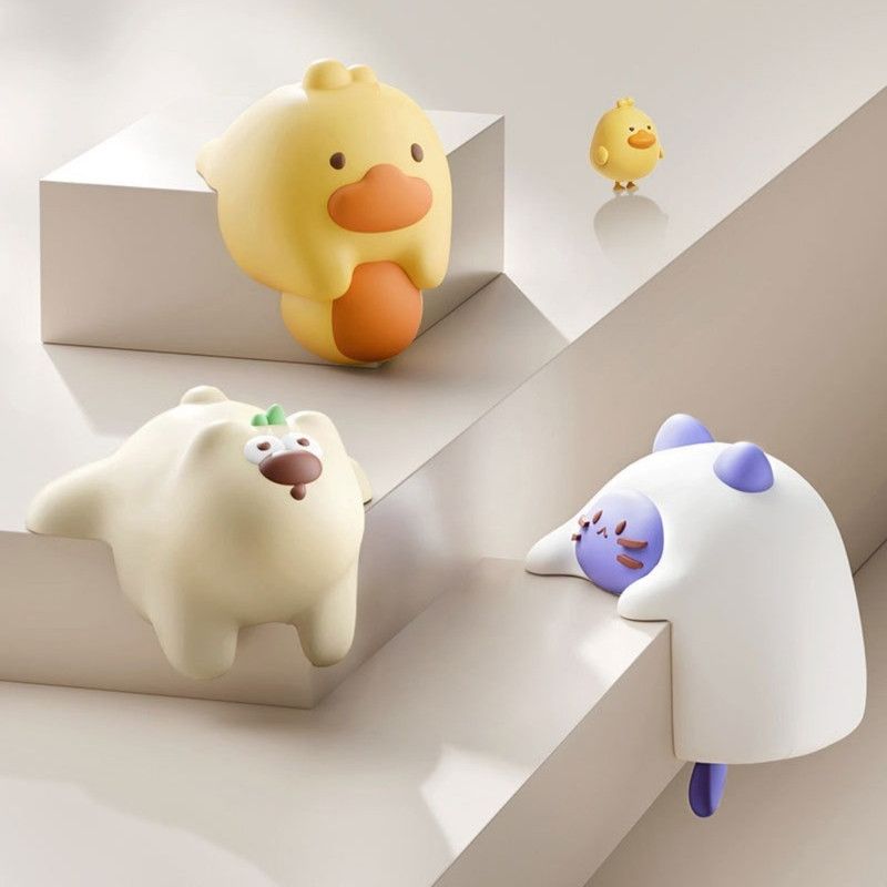 4-Pack Cartoon Animal Corner Guards, Safety Table Edge Protectors, Self-Adhesive PVC Anti-Collision Corner Pads—White - Image 6