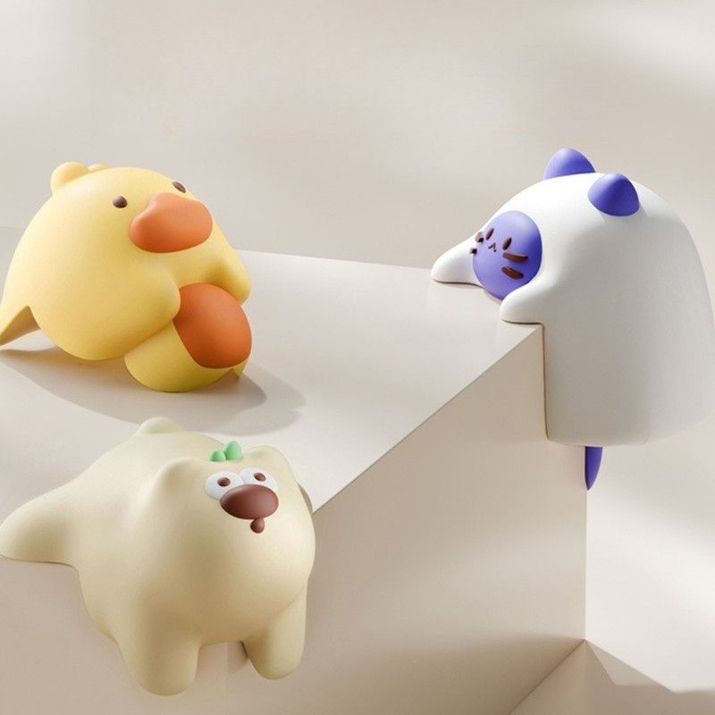 4-Pack Cartoon Animal Corner Guards, Safety Table Edge Protectors, Self-Adhesive PVC Anti-Collision Corner Pads—Yellow - Image 7
