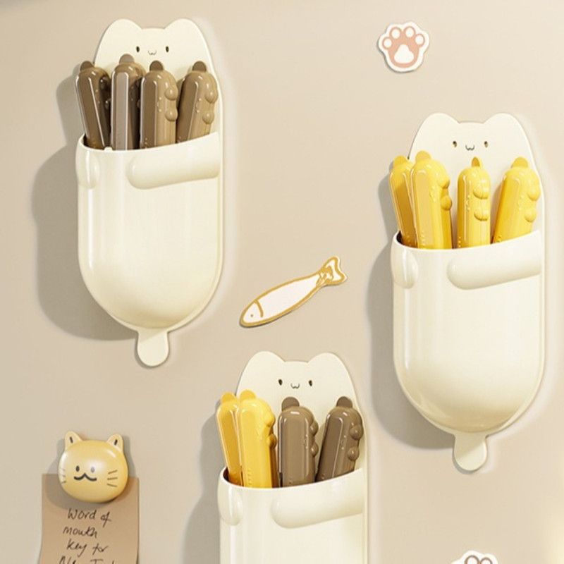 Cat Magnetic Storage Box Food Sealing Clips, Date Mark Snack Bag Sealer Clips—Brown - Image 6