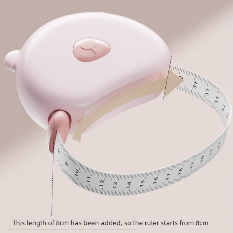 Bear Magnetic Retractable Tape Measure, Portable Body Measuring Ruler for Bust, Waist, and Hips—Brown - Image 4