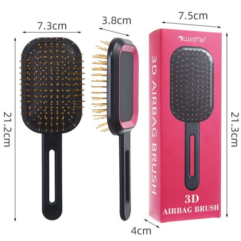 3D Air Cushion Hair Brush, Multi-function Scalp Massage Detangler Comb for Home Hair Styling—Light Purple - Image 8
