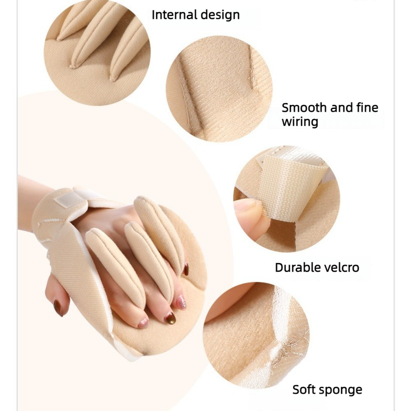 Finger Separator and Palm Support Pad, Adjustable Hook-and-Loop Hand Cushion for Fatigue Relief—Pack of 1 Pair - Image 3