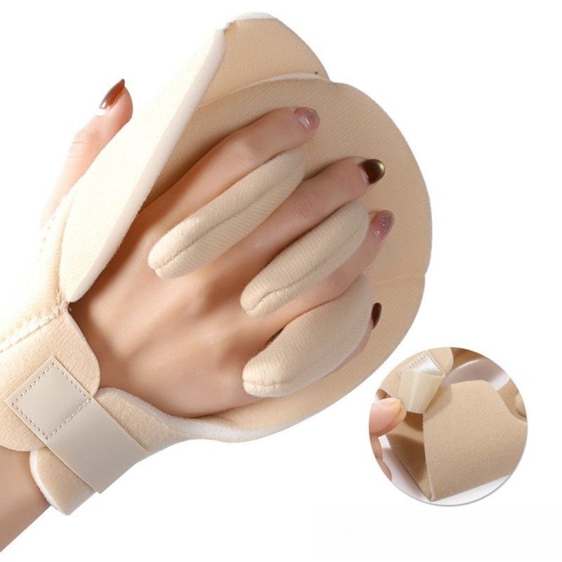 Finger Separator and Palm Support Pad, Adjustable Hook-and-Loop Hand Cushion for Fatigue Relief—Pack of 1 Pair - Image 4