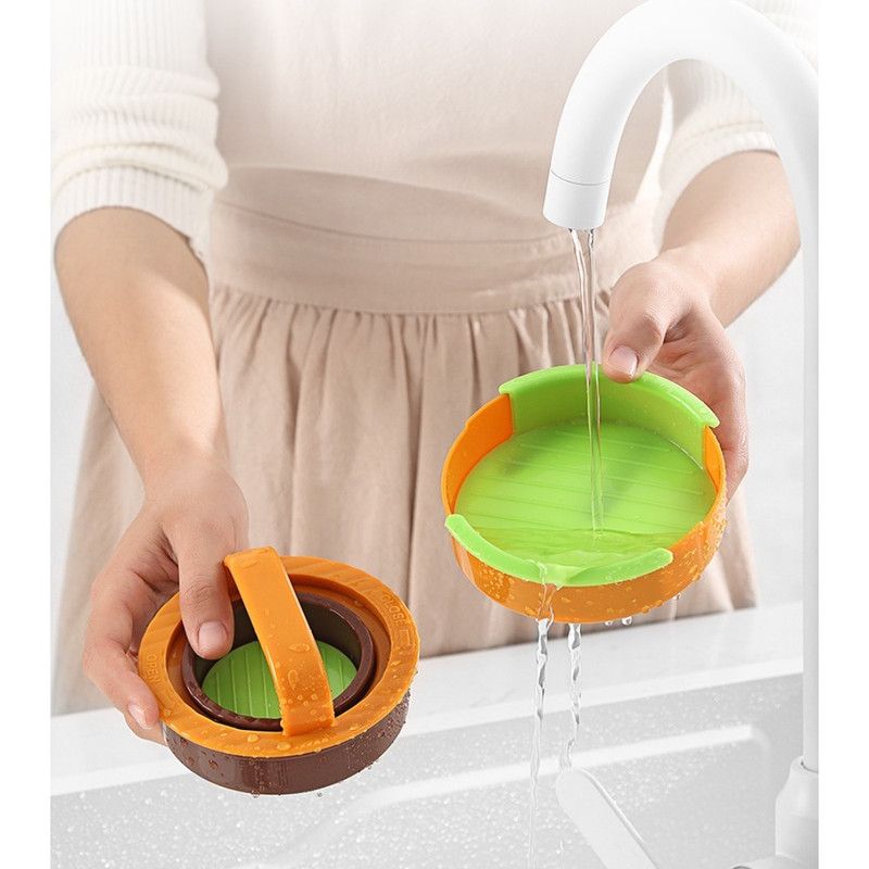 Detachable Hamburger Patty Press Mold, Homemade Beef Burger Maker DIY Kitchen Tool—Yellow - Image 7