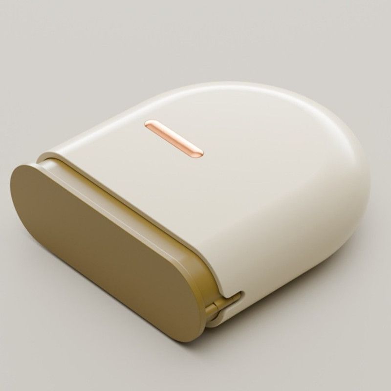 Portable Ventilated Retainer Case, Orthodontic Invisible Braces & Denture Storage Box With Tool Compartment—Beige - Image 1