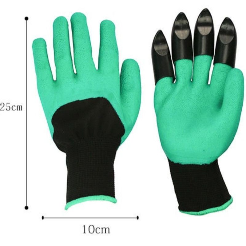 1 Pair of Garden Gloves with Claws, Non-Slip Protective Work Gloves for Planting, Digging, and Weeding—Green - Image 7