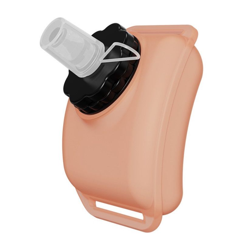 Silicone Wrist-Worn Sports Water Bottle, 200ml Portable Soft Water Cup for Cycling, Running, and Hiking—Pink - Image 1