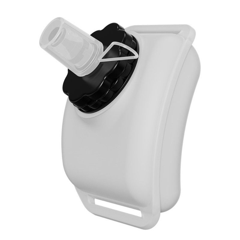 Silicone Wrist-Worn Sports Water Bottle, 200ml Portable Soft Water Cup for Cycling, Running, and Hiking—White - Image 1