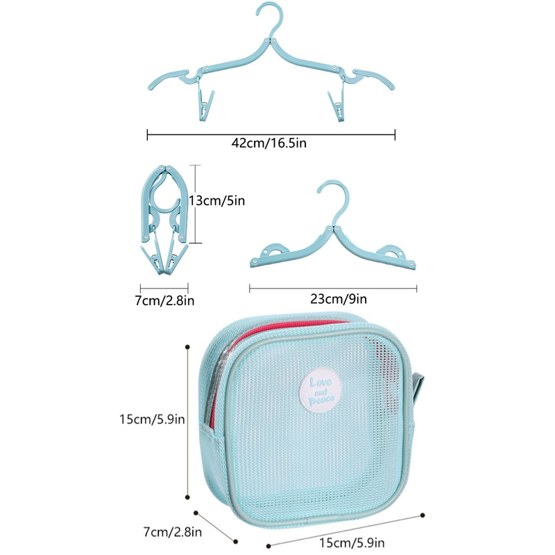 Portable Foldable Travel Clothes Hanger Set, Clothes Rack With Storage Bag For Business Trips and Home Use—Gray - Image 7