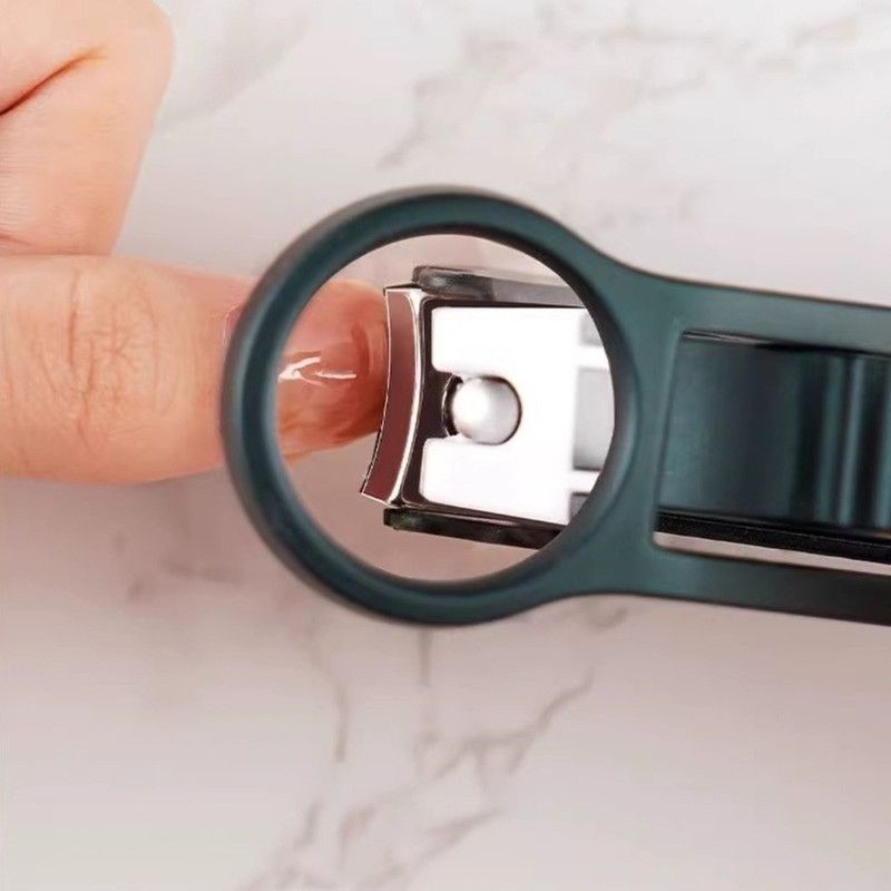 Magnifying Glass Nail Clippers for Seniors, Anti-Splash, Effortless Nail Cutter for Thick, Hard Nails—Green - Image 5