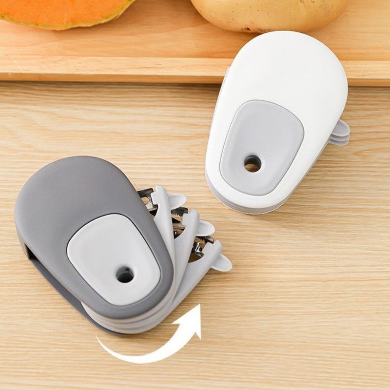 3-in-1 Retractable Portable Peeler,Magnetic-Multi-functional Fruit and Vegetable Peeling Tool —White - Image 2