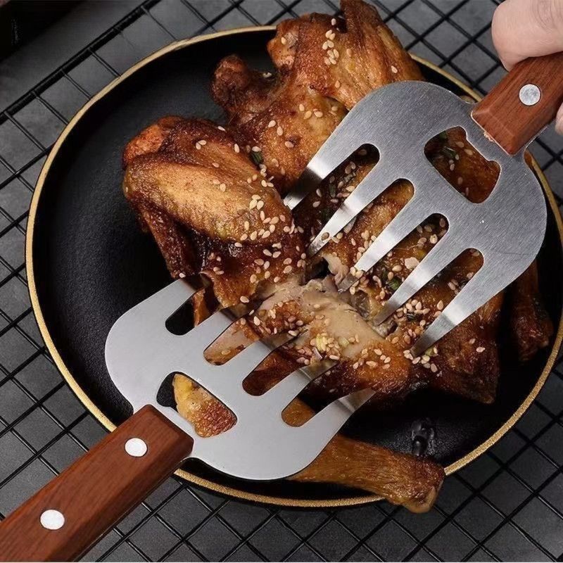 Stainless Steel Hand Guard, Multi-functional Kitchen Food Holder With Bottle Opener For Cutting & BBQ - Image 2
