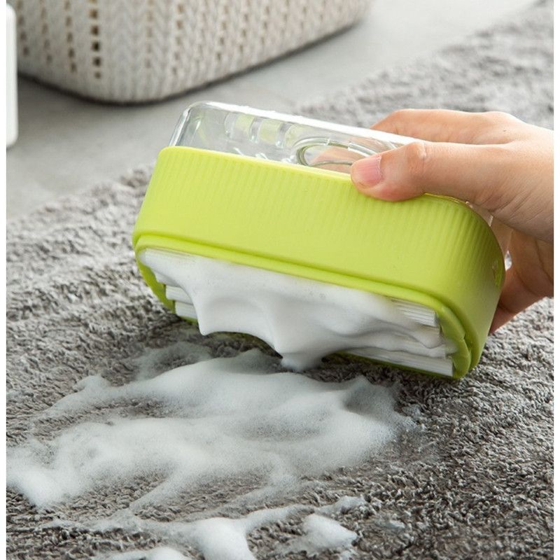 Multi-Function Soap Foaming Box with Roller, No-Rub Drain, Soap Storage Case, and Integrated Laundry Brush—Blue - Image 5