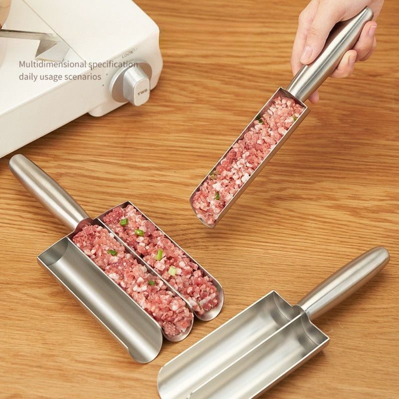 304 Stainless Steel Meatball Maker, Multi-size Paste Rice Ball Mold with Scoop for the Kitchen—Four Tubes - Image 7
