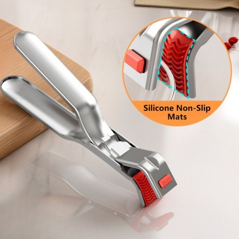 Stainless Steel Anti-scald Dish Clip, Multi-functional Heat Resistant Bowl Plate Gripper For Oven & Steaming - Image 2