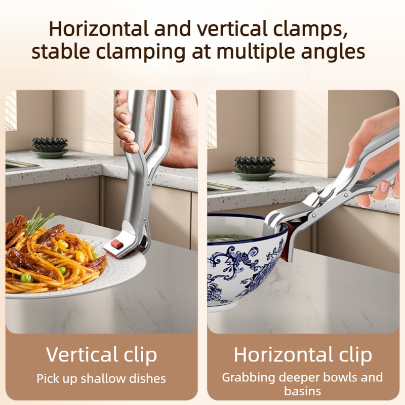 Stainless Steel Anti-scald Dish Clip, Multi-functional Heat Resistant Bowl Plate Gripper For Oven & Steaming - Image 4