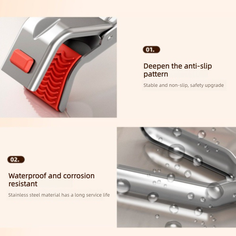 Stainless Steel Anti-scald Dish Clip, Multi-functional Heat Resistant Bowl Plate Gripper For Oven & Steaming - Image 5