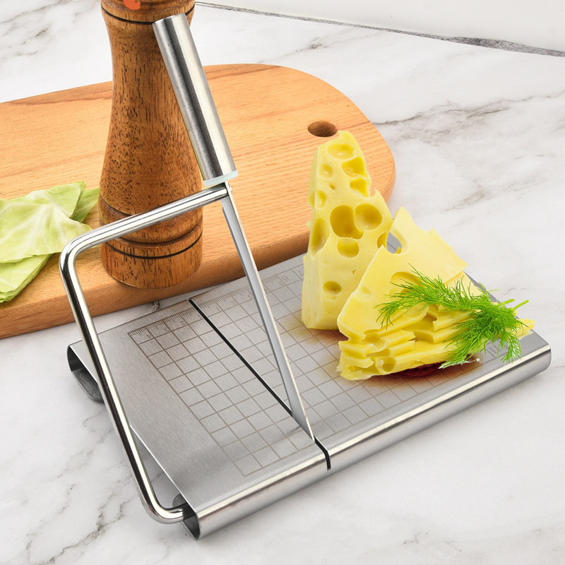 Stainless Steel Cheese Slicer, Kitchen Cutter For Butter Lunch Meat Fruit Baking Tool - Image 1