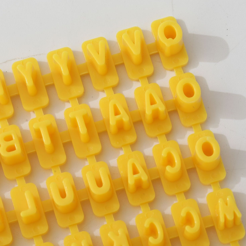 Movable Letter Number Cookie Stamp Mold Set, DIY Cake Baking Printing Tool - Image 4