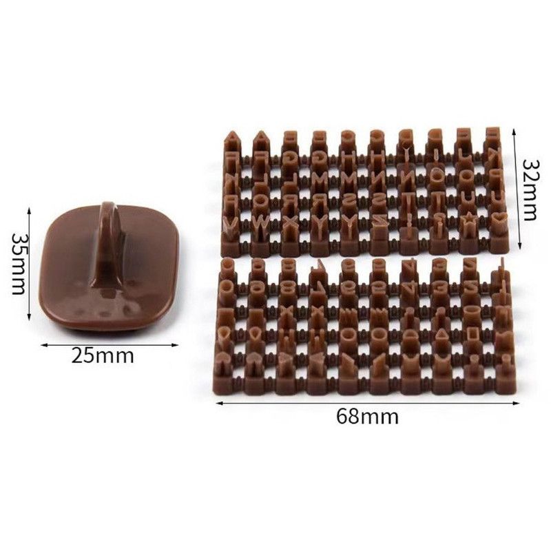 Cuttable Movable Letter Number Cookie Stamp Set, DIY Fondant Cake Chocolate Embossing Baking Tool - Image 6