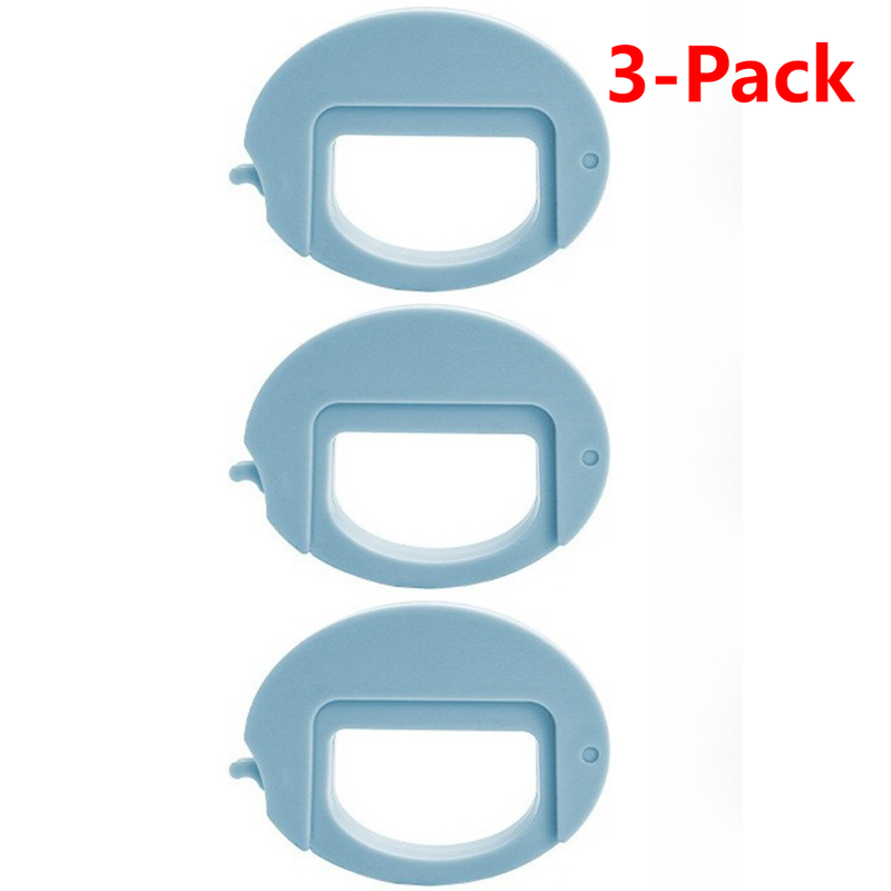 Magnetic Food Sealing Clip 3-Pack, Multi-Purpose Snack Moisture-Proof Bag Clips for Home Storage—Blue - Image 1