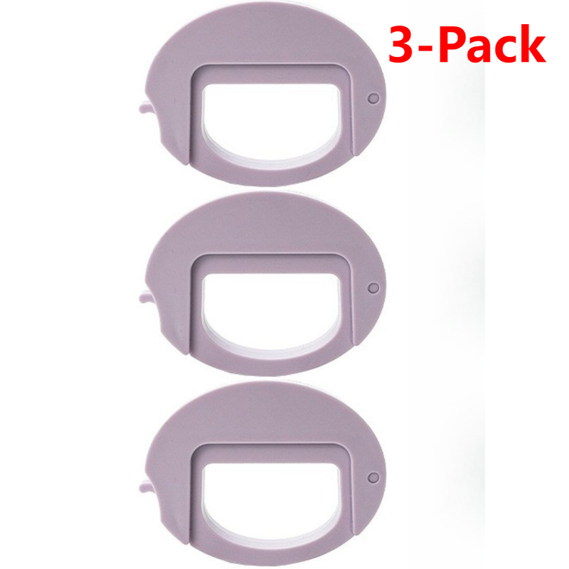 Magnetic Food Sealing Clip 3-Pack, Multi-Purpose Snack Moisture-Proof Bag Clips for Home Storage—Purple - Image 1