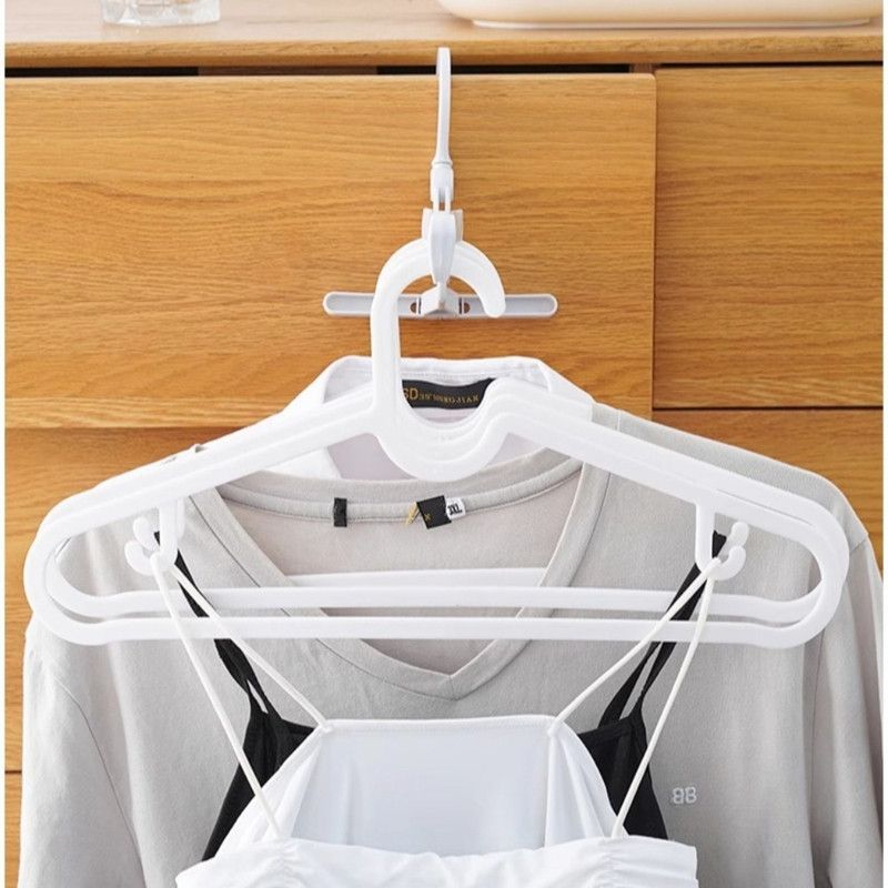 Portable Folding 5-hole Travel Clothes Hanger, Multi-purpose Clip-on Laundry Rack For Hotel Indoor Trip - Image 6