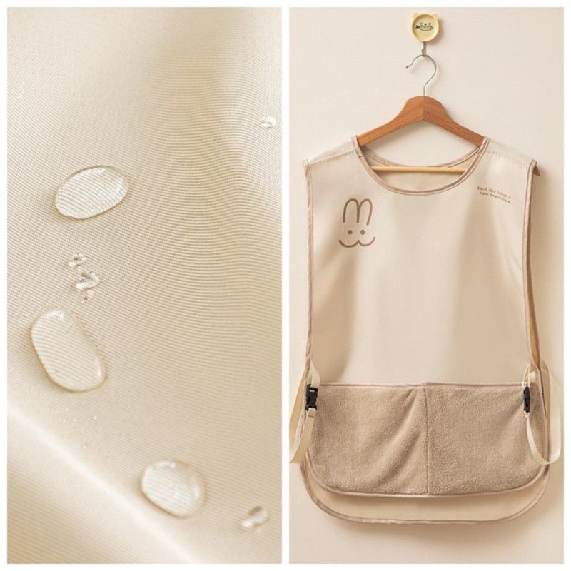 Sleeveless Vest-Style Waterproof and Oil-Resistant Apron, Washable Aprons for Home Kitchens—Brown - Image 5