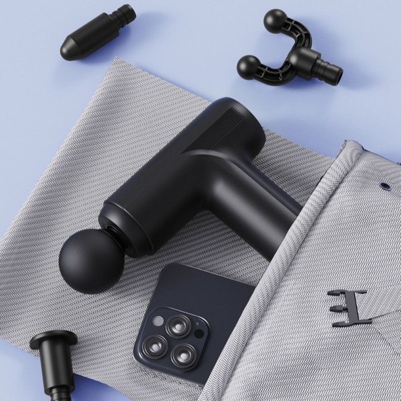 Mini Portable Fascia Gun, 6-Speed Deep Tissue Muscle Massager, Electric Massage Gun for Sports and Home Use—Green - Image 7