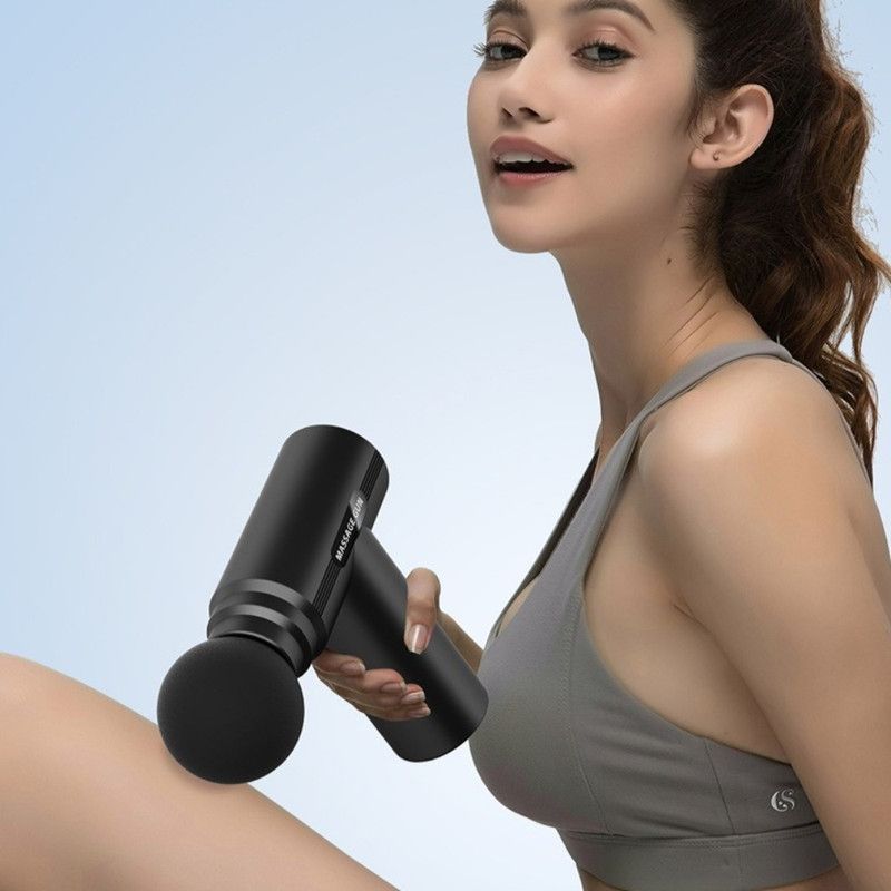 LED Digital Display 6-Speed Mini Fascia Gun, Rechargeable Portable Electric Muscle Massager for Fitness and Neck Relief—White - Image 6