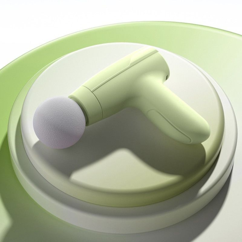 3-Speed Mini Portable Fascia Gun, USB-Rechargeable Low-Noise Muscle Massage Gun for Fitness and Home Use—Green - Image 1
