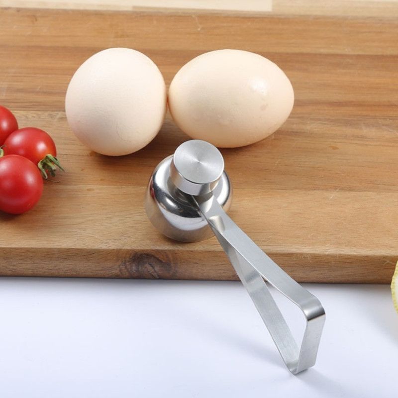 Food Grade Stainless Steel Egg Cutter, Manual Egg Shell Opener For Raw Egg Glutinous Rice Egg, Separator Tool - Image 1