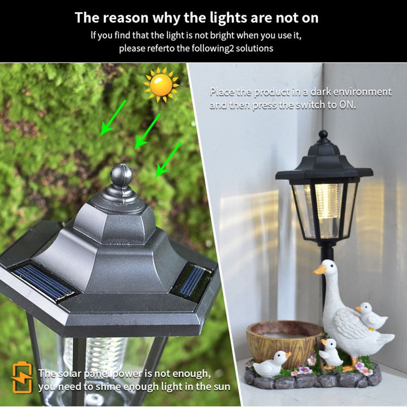 Creative Cute Duck Resin Flower Pot Solar Outdoor Light, Courtyard and Garden Decorative Ornament—Retro Lawn Ambiance Night Light, Multifunctional Flower Pot Ornament, Balcony Plant Decorative Floor Lamp - Image 5