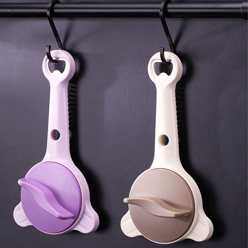 4-in-1 Multi-Function Can Opener, Essential Kitchen Tool for Opening Lids, Multi-Size Bottle Opener - Purple - Image 7
