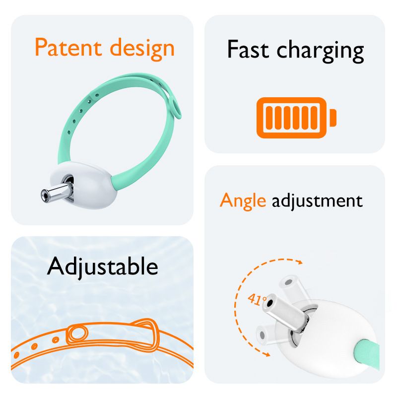 djustable Pet Laser Play Collar Toy USB Chargable Interactive Cat Training Exercise Toy - Image 2