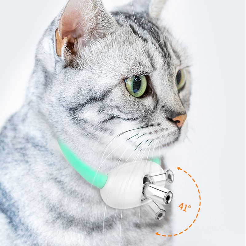 djustable Pet Laser Play Collar Toy USB Chargable Interactive Cat Training Exercise Toy - Image 3