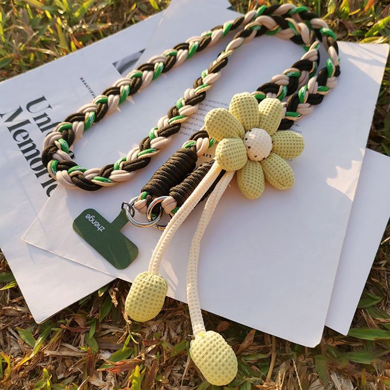 1PC Crossbody Phone Strap, Adjustable Anti-Theft Phone Lanyard, Unisex, Essential for Travel,Black and green - Image 2