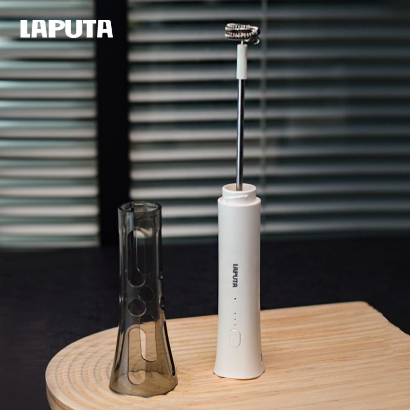 Rechargeable Electric Milk Frother Handheld, 3 Speed Milk Foam Maker for Latte Cappuccino, Portable Coffee Whisk with Protective Storage Cover - Image 3